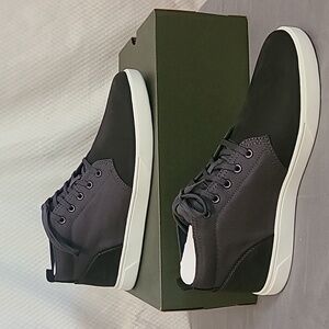 Mens 9, Timberland groveton ltt chk dark grey and black shoe